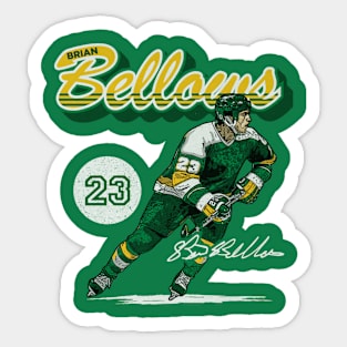 Brian Bellows Minnesota Retro Script Sticker